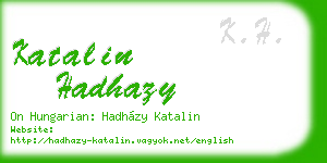 katalin hadhazy business card