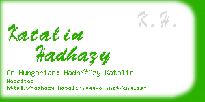 katalin hadhazy business card